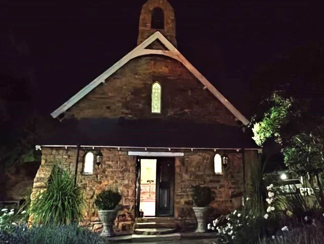 St George’s Church in Cullinan illuminated at night