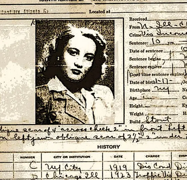 An archival document containing a photograph of Bubbles Schroeder
